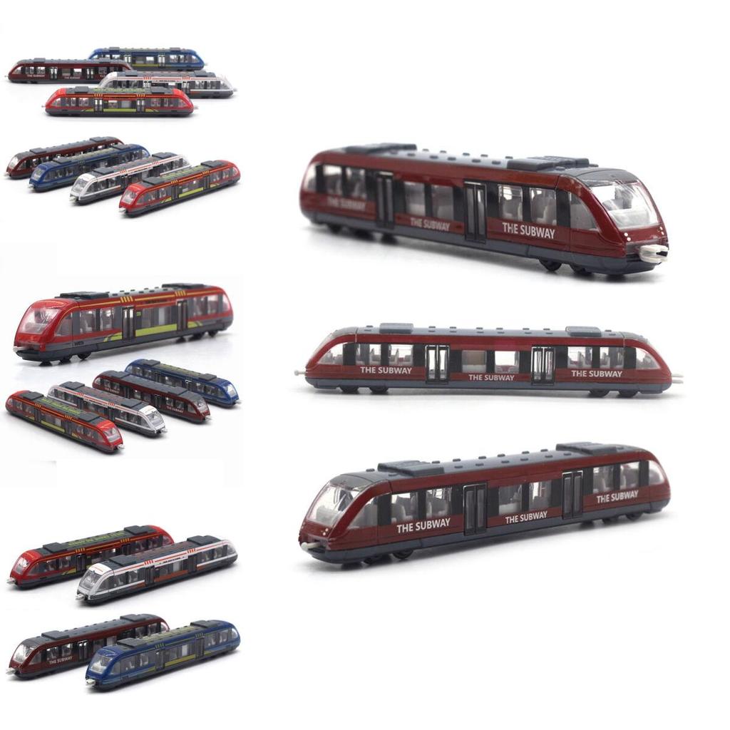 Premium Alloy High-speed Subway Train Model Slide Toy For Kids In Random Colors