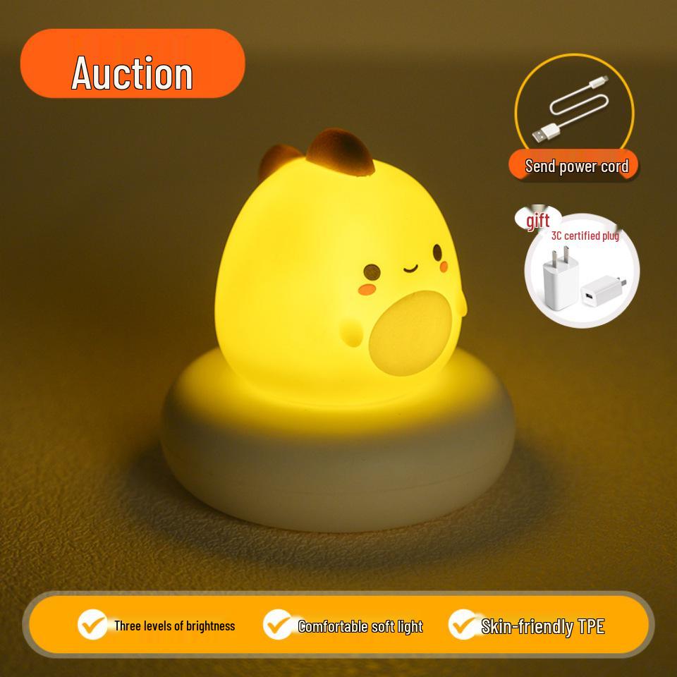 Rechargeable Eye-Friendly Night Light for Kids & Postpartum Mothers - Touch-Control Desk Lamp