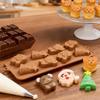 Kerst Snoepvormen Kerst siliconen chocoladevorm Feestelijke Dessertvormen Vormen in de vorm van Kerstman beer cadeaubox voor Dessert