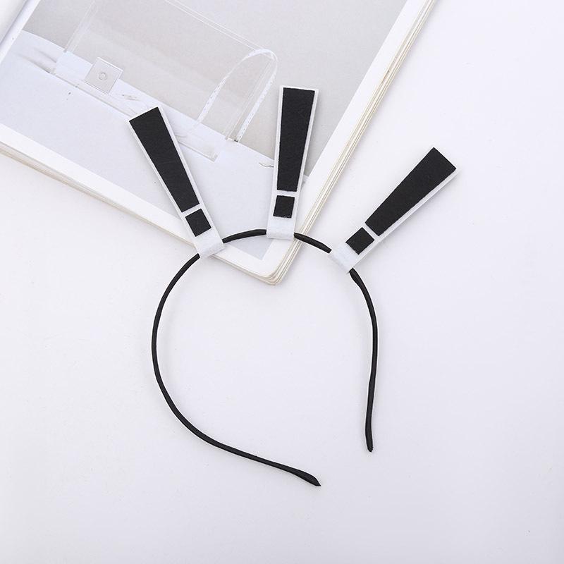 

Креативная повязка на голову для фестиваля мультфильмов: Забавный дизайн вопроса и восклицательного знака