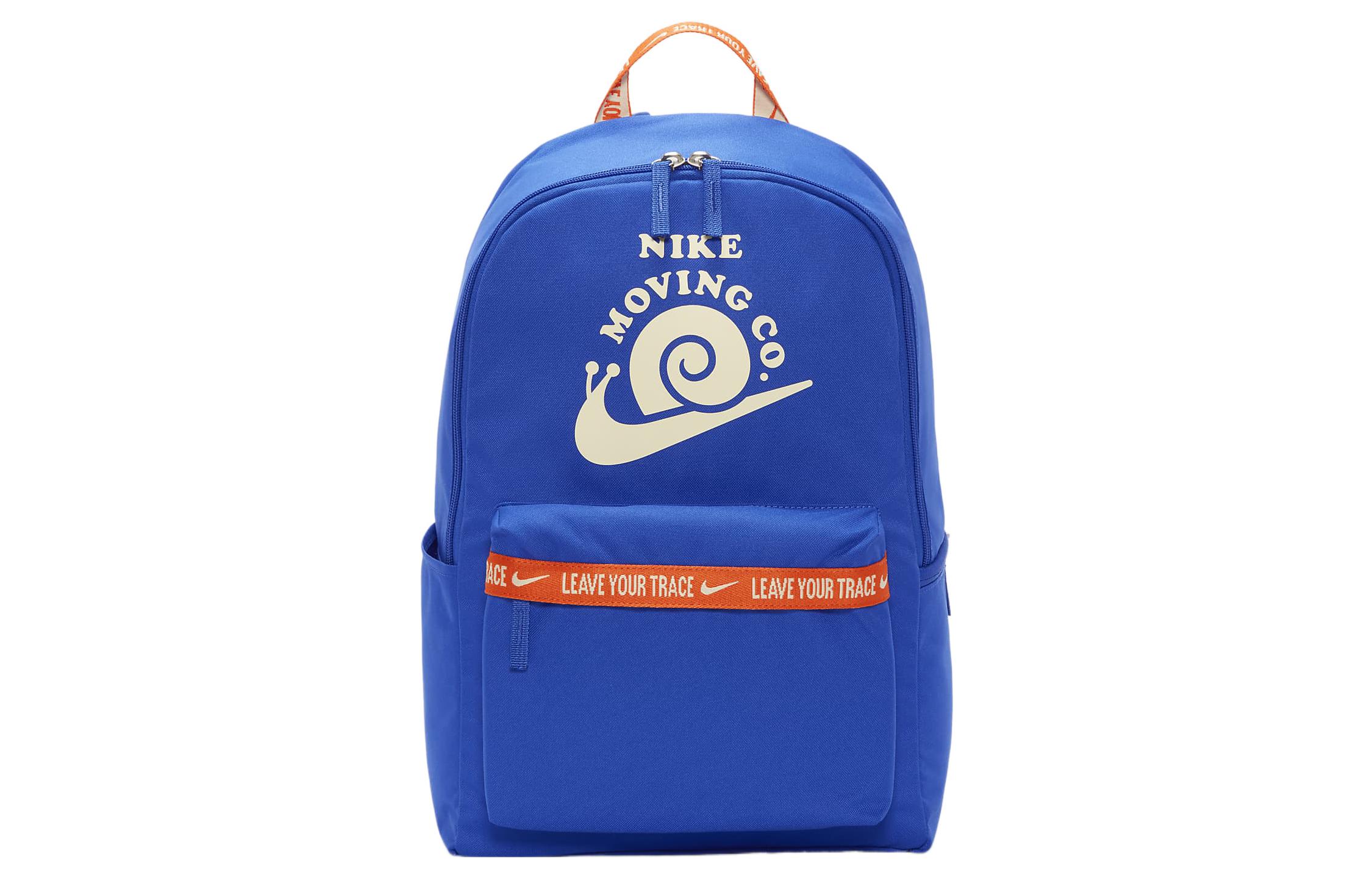 Nike Heritage Athleisure Polyester Backpack Regular Unisex Blue DV6070-405