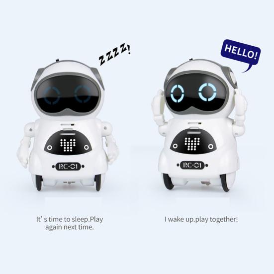 Mini Pocket Robot Voice Control Chat Record Sing Dance Interactive Kids Toy