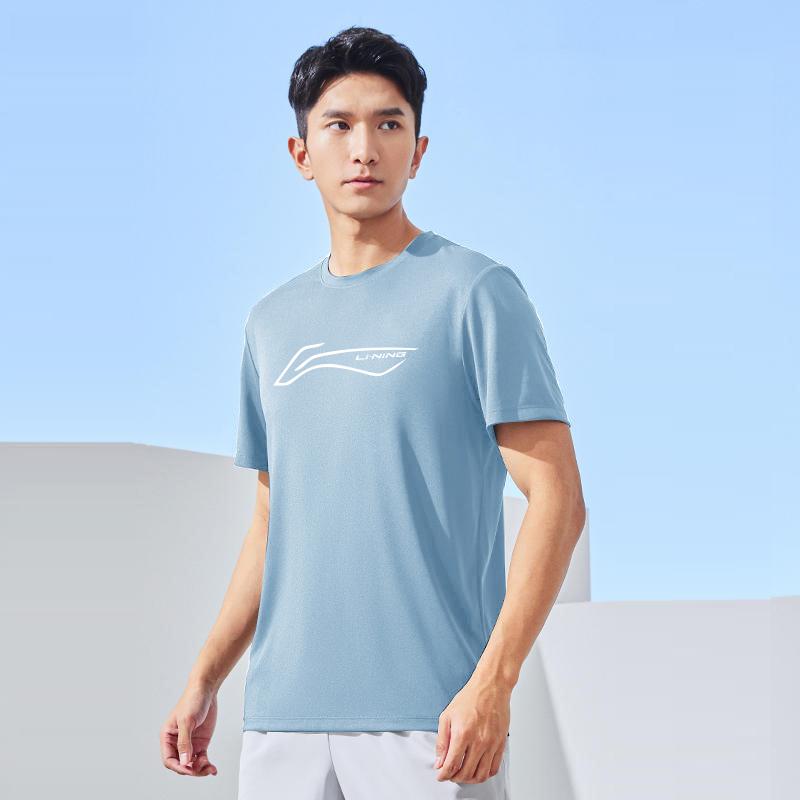Li Ning T Shirt Men's Aurora Blue YTSU141-3