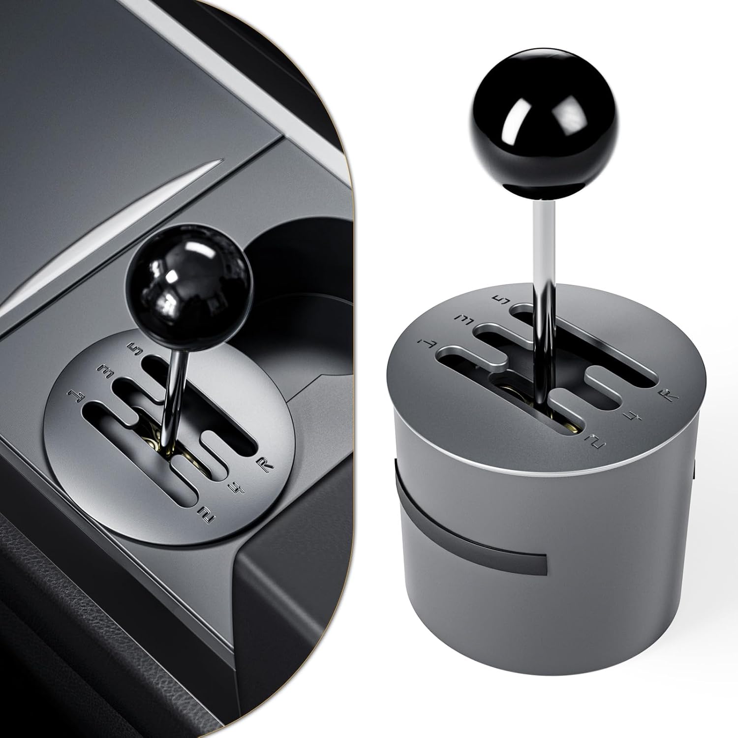 Cup Holder Shifter for Tesla Model 3, Model Y Accessories, Model 3 Highland, Model Y Juniper Accessories, Manual Gear Stick Control Sense, Rediscover