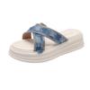 Fairy wind slippers female summer wear 2025 new shoes versatile thick-soled pregnant women soft-soled beach cool slippers