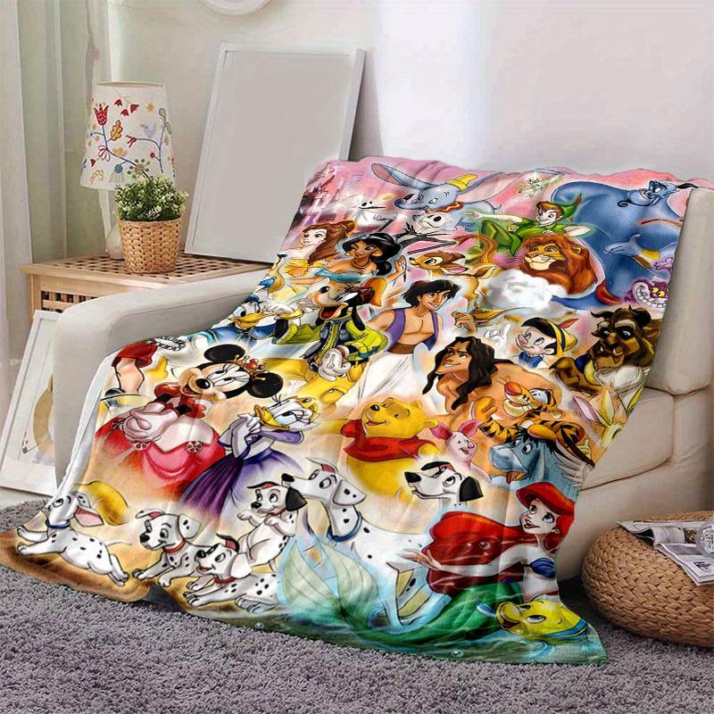 1pc, Disney Characters Home Decorative Blanket: A Perfect Gift for Bedroom, Living Room, Travel, Camping, Car