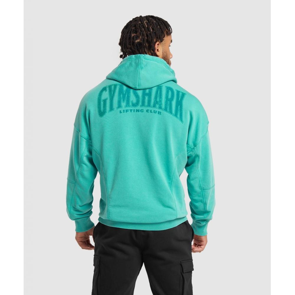 

Толстовка GYMSHARK Heritage Washed Capri Blue A4A7J UCJK