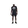 Under Armour Coach Graphic Crew Neck Short Sleeve T-Shirt Men Tops Black 1376854-001