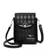 Fashionable Diamond Korean Women's Shoulder Bag Luxury Retro Ins Women's Mobile Phone Bag Large Capacity Portable Small Shoulder Bag