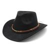 Traditional Style Wool Felt Hat With Wide Brim And Embroidered Patterns For Outdoor Travel