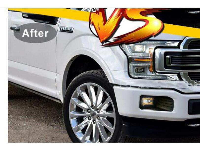 LED Dual-Color Fog & Daytime Running Lights for 2015-2020 Ford F150 Front Bumper