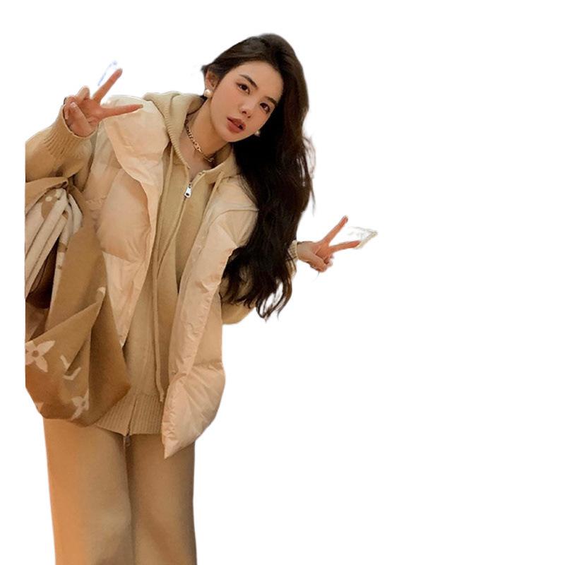 Women's European Style Sleeveless Down Cotton Padded Jacket - Versatile Autumn/Winter Fashion Vest