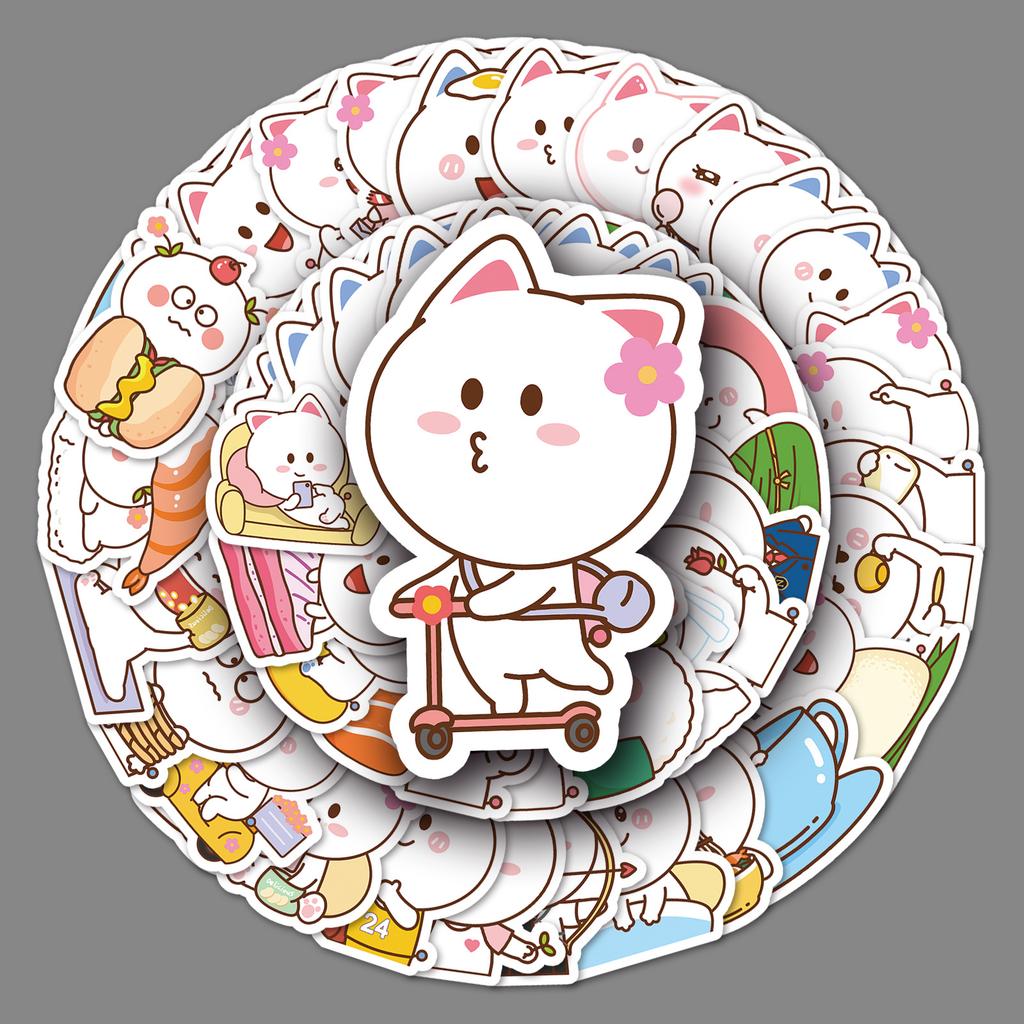 53 Cartoon Tao Xiaoxian Emoticon Pack Cute Suitcase Laptop Self-adhesive Waterproof Graffiti Stickers