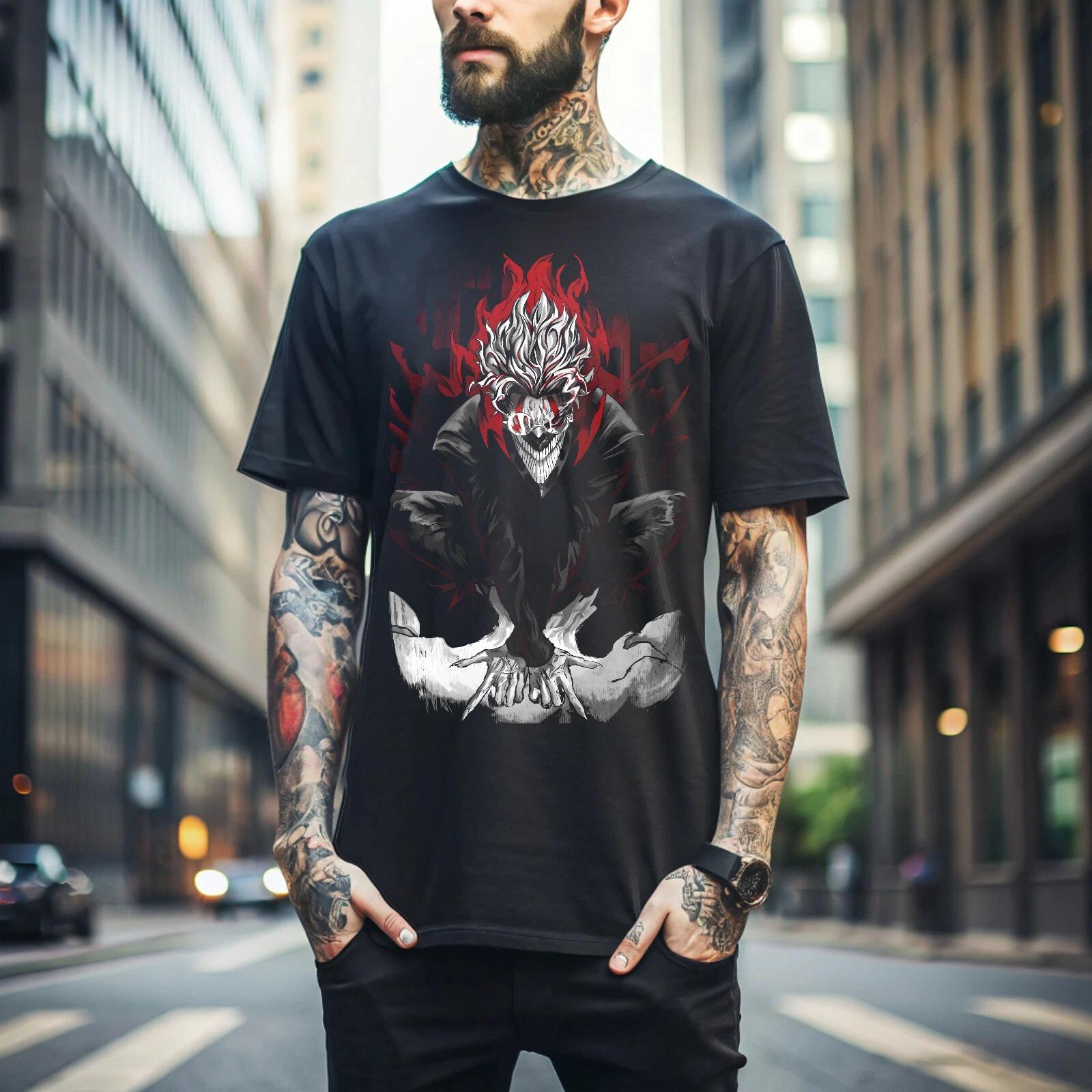 

100% cotton TOPS UNISEX TEES MENS WOMENS Dandadan Okarun T-shirt Okarun Momo Ayase Gift black Anime Shirt All Size 037 M чёрный