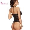 Body Mesh Cross Crotchless Seksowna zabawna odzież Kobiety Halter Lace Up Koszula nocna Bielizna nocna
