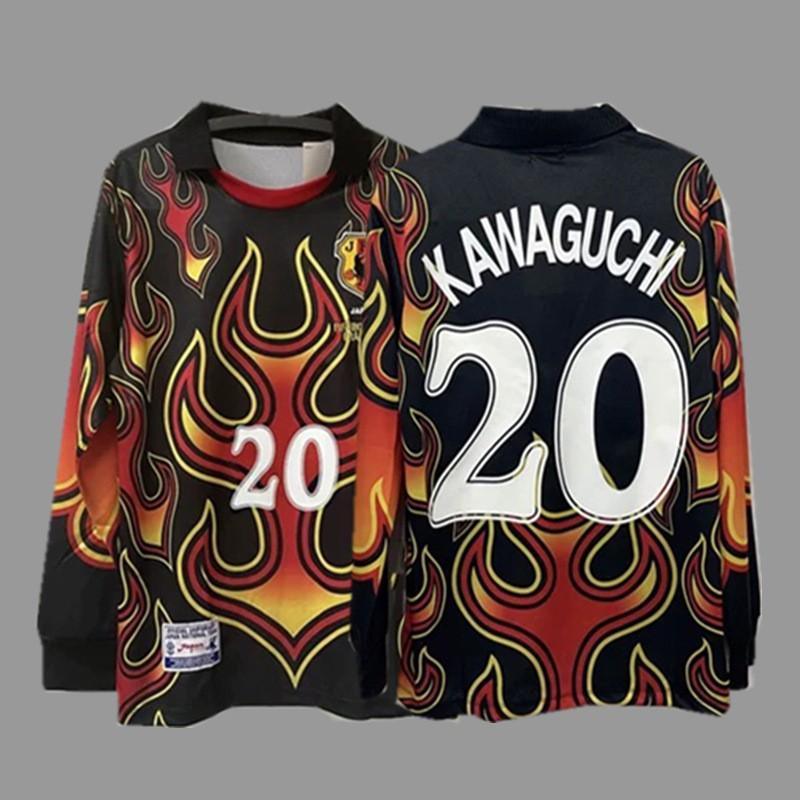 Vintage Long Sleeve Football Jersey Retro Soccer Shirt Men Women Sportswear