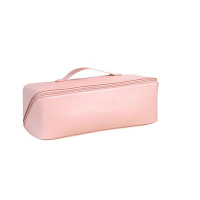 Dustproof Hair Dryer Carrying Case Double Layer Compartments Organizer Hair Curler Storage Bag Large Capacity Zipper