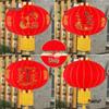 New Year Red Lantern: Waterproof Hanging Ornament for Spring Festival & Housewarming Decor