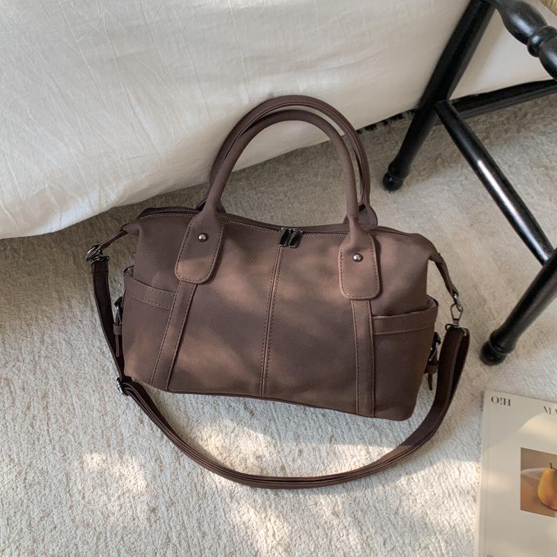 Premium Handbag Women's 2025 New Autumn and Winter Retro Shoulder Messenger Bag Women's Bag Fashion Boston Bag