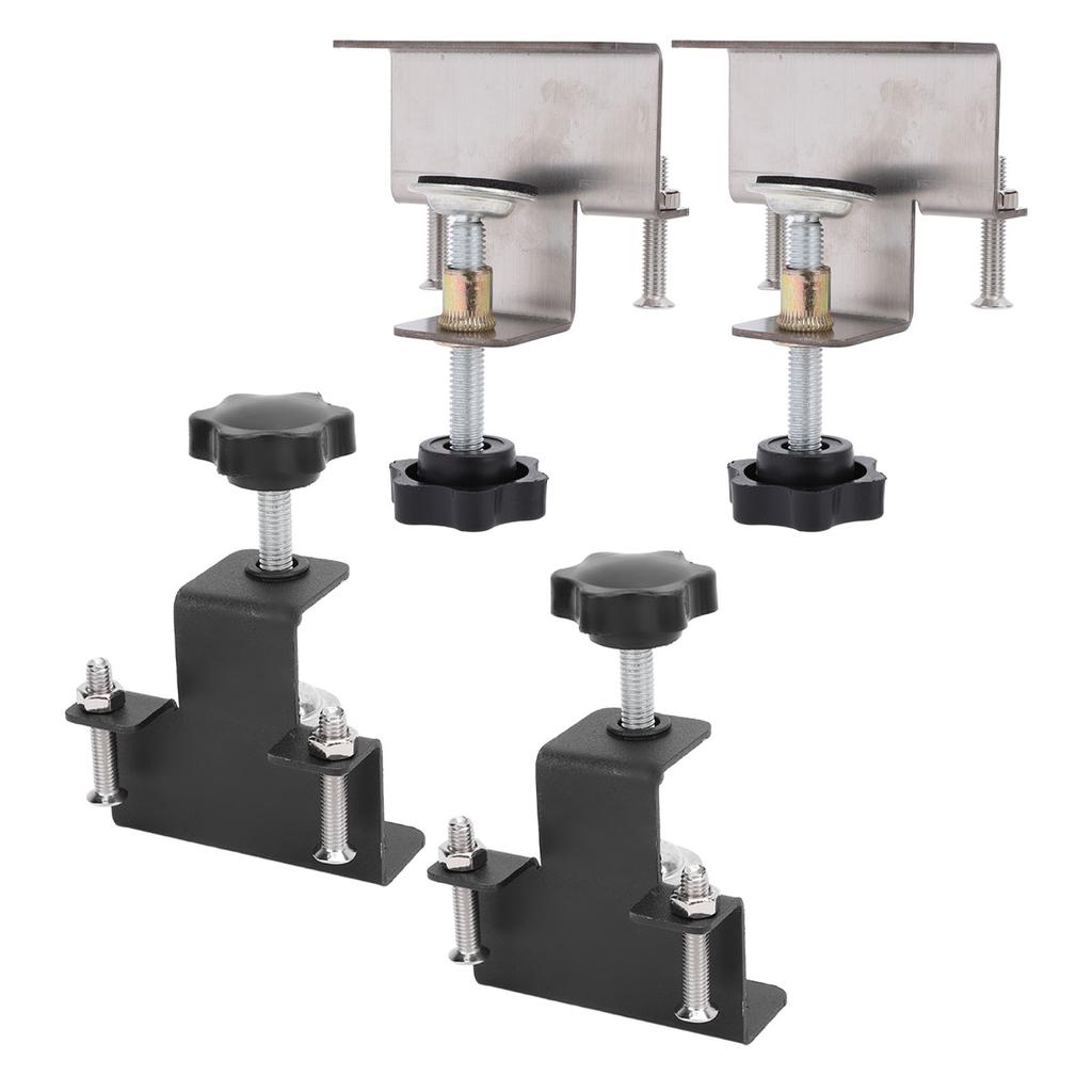 2PCS Universal Cabinet Clamp Stainless Steel Anti Slip Drawer Front Installation Clamps for Accurate