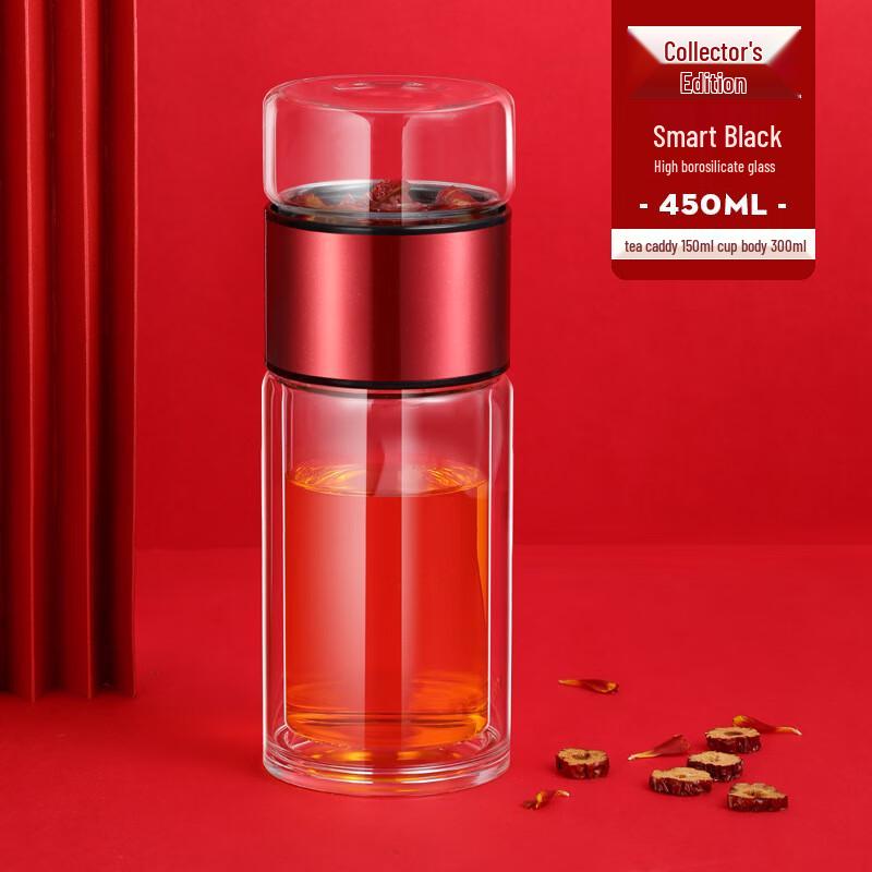 Shuangqi Tea Infuser Double-Wall Glass Mug
