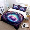 Colorful Mandala Lotus Decor Set Bedding Set with 1 Duvet Cover 2 Pillowcases Single Double King Queen, Gift