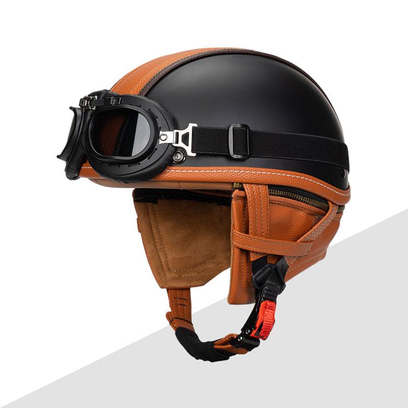 Half Face Vintage Motorcycle Helmet Retro German Safety Protection New Summer Unisex Road Caps Helmets New Type