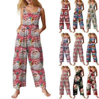 Bayan Casual Tulum Tulumlar Ayarlanabilir Askılar Kolsuz Yaz Cepli Sevimli Rahat Tulum