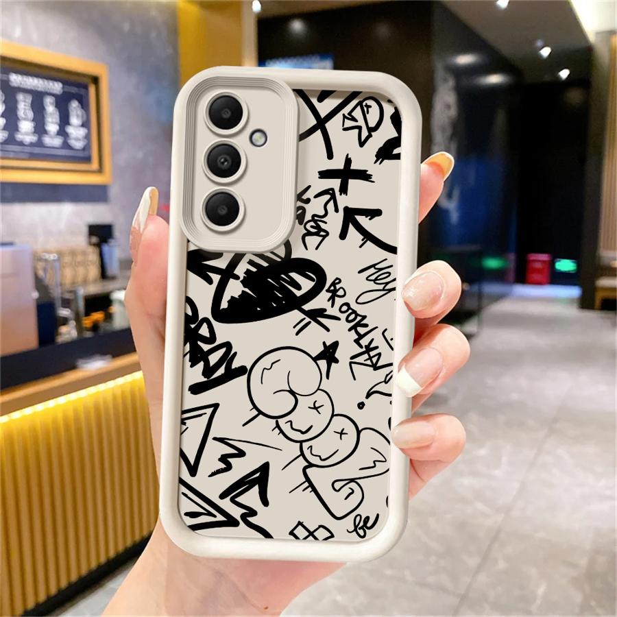 Soft Shell Case for Samsung Galaxy A23 A12 A34 A14 A26 A22 A36 A33 A16 A24 A13 A56 A32 Cartoon Character Graffiti