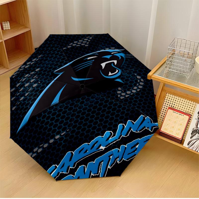Carolina Panthers Printed Umbrella Lightweight for Travel Camping and Leisure a Musthave for Family Holidays and Birthday Gifts