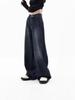 Women's Retro Harajuku Wide-Leg Jeans with Pockets - Oversized Korean Street Fashion for Autumn