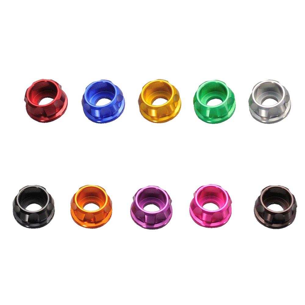 Daytona 91920 Premium Zone Motorcycle Cap Bolt Collar M6, Black, 4 Pieces