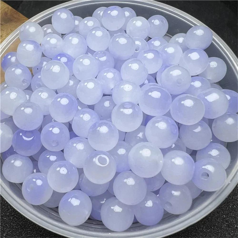 50 Pcs 8mm New Glass Beads Beautiful Multicolor Exquisite Beads Handmade Diy Necklace Jewelry Handmade Beads Accessories Girl