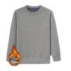 2025 Winter Men's High-End Fashion Knitted Sweater, Plus Velvet Thickened Long Sleeve Base Layer