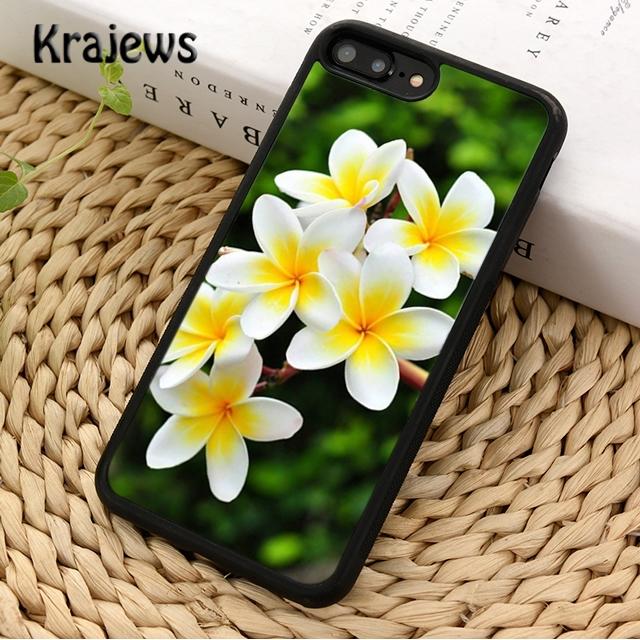 Krajews Frangipani Tropical Flowers For iPhone 17 Air 16 Phone Case Cover 15 14 plus 12 13 pro max coque Fundas