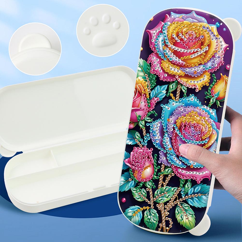 DIY Diamond Painting Pencil Case Multifunctional Storage Box for Pens Brushes Accessories Travel Pencil Case