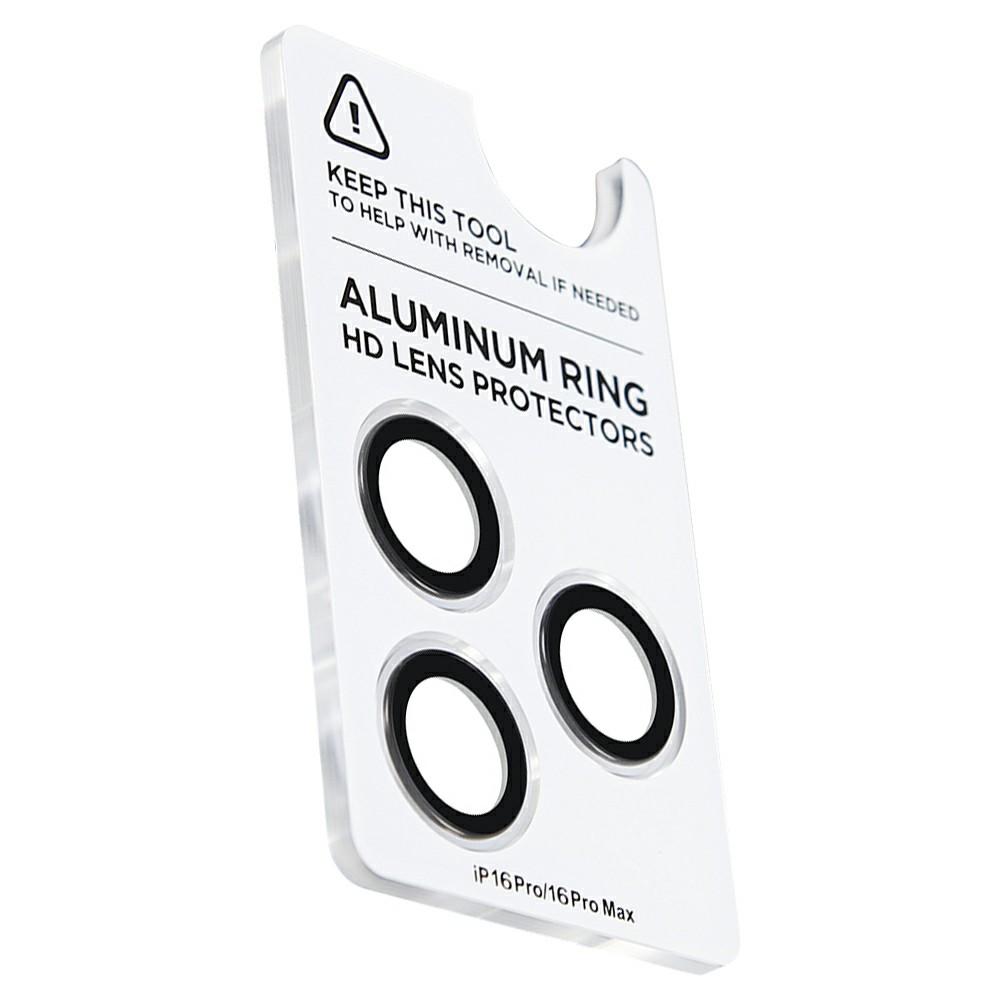 

XUNDD For iPhone 16 Pro/16 Pro Max Camera Lens Protector Ultra Clear Full Covering Cell Phone Medium Alumina Glass Lens Film Type A
