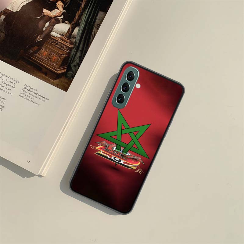 Morocco Flag Phone Case For Samsung Galaxy A54 A34 A24 A14 A04 A04S A12 A22 A32 A52S A72 A53 A33 A23 A13 4G A73 A42 5G Cover