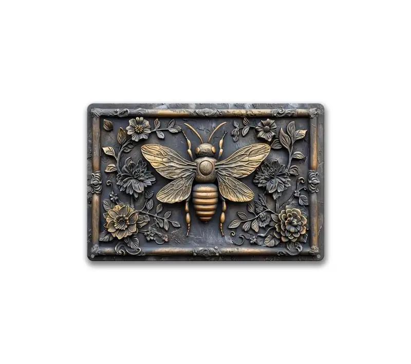 FJ Vintage Metal Tin Signs 2D Flat Printing  Posters  Room Wall Home Farmhouse Decor Room Decoration