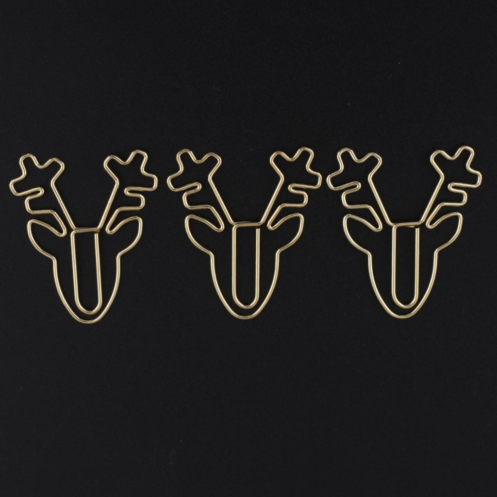 12 Packs Creative Cute Metal Paper Clips Bookmark