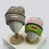 New Men Women Retro Patch Letters Color Block Knitted Hats Warm Fashion Outdoor Beanies Casual Versatile Fel Island Style ins