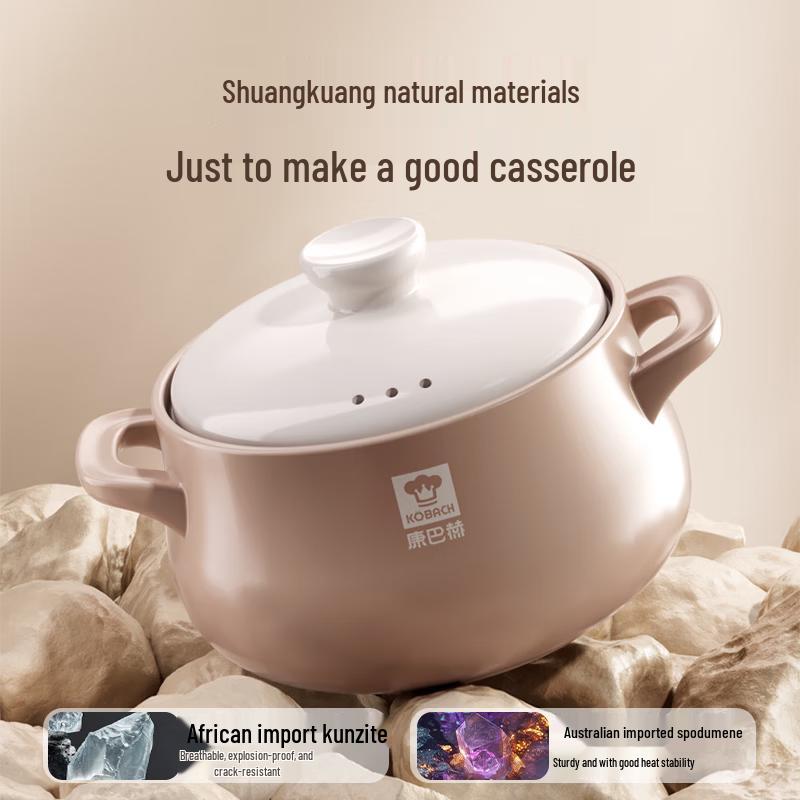 

5.5L Durable Ceramic Clay Pot for Stewing & Braising