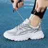 Women's Sports Shoes Thick Bottom Mesh Fashion and Lightweight Increased Large Size Women's Shoes Mens Sneakers