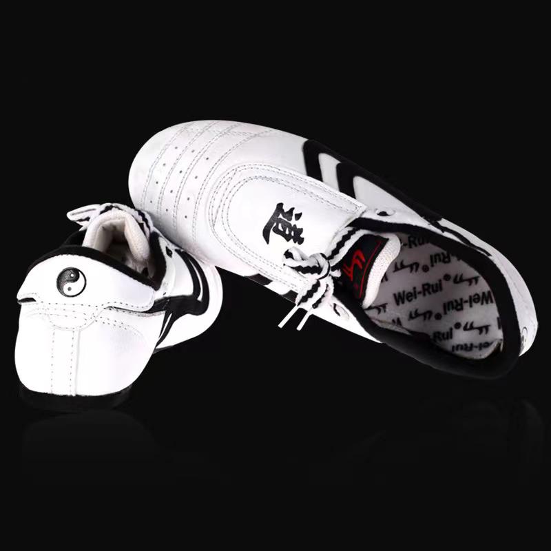 Kid Size 26-45 Taekwondo Shoes Martial Arts Adult Men Women Breathable Sneakers Soft Tai Chi Karate Shoes White Sneakes