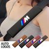 BBKP7 Leather Car Seat Belt Protection Shoulder Pad Cover For BMW M Performance E46 E90 F10 F30 X3 F20 E46 E60 E70 E39 E36