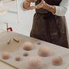 B50C 8 Sizes Half Round Pottery Molds Wooden Top Tool, Pottery Plate Press-Tool For Making Pottery Bowls And Plates