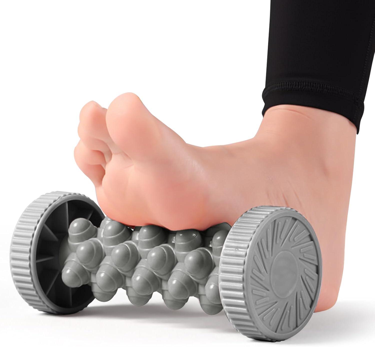 

Manual Deep Tissue Foot Roller Massager for Plantar Fasciitis Relief Pain Relief Circulation Reflexology Therapy сірий колір