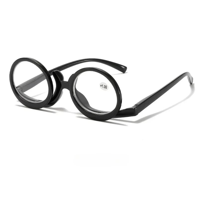

Multi-color Frames Flip-up Make-up Reading Glasses Double Lens Flip-up Glasses Stylish Personalized Presbyopia Glasses To +4.0 3