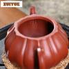 130ml Aesthetic Yixing Purple Clay Teapot Master Handmade Lotus Pot Raw Ore Zhu Mud Kettle Chinese Zisha Tea Set Collection Gift