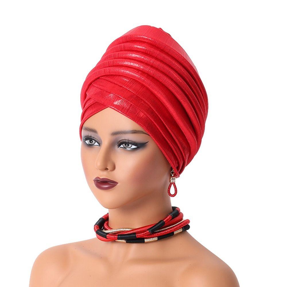 Turbante African Auto Gele Headtie Elegant Bonnet New Headcard
